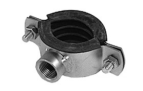 N-635 Pipe clamp with rubber insert