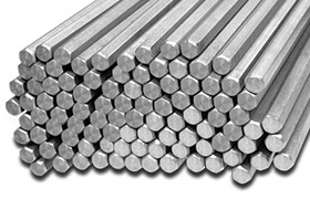 Free cutting steel hexagonal section