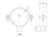 N-633 Pipe clamp without rubber insert