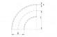 N-607 Bogen 90°, ID + 100 geschweisst