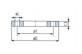 N-701 Flat Flange for welding, NP 10, with reduced thickness