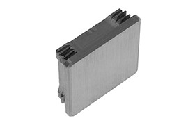 Bouchon inox carré, meulé HQ Bouchon inox carré, meulé HQ